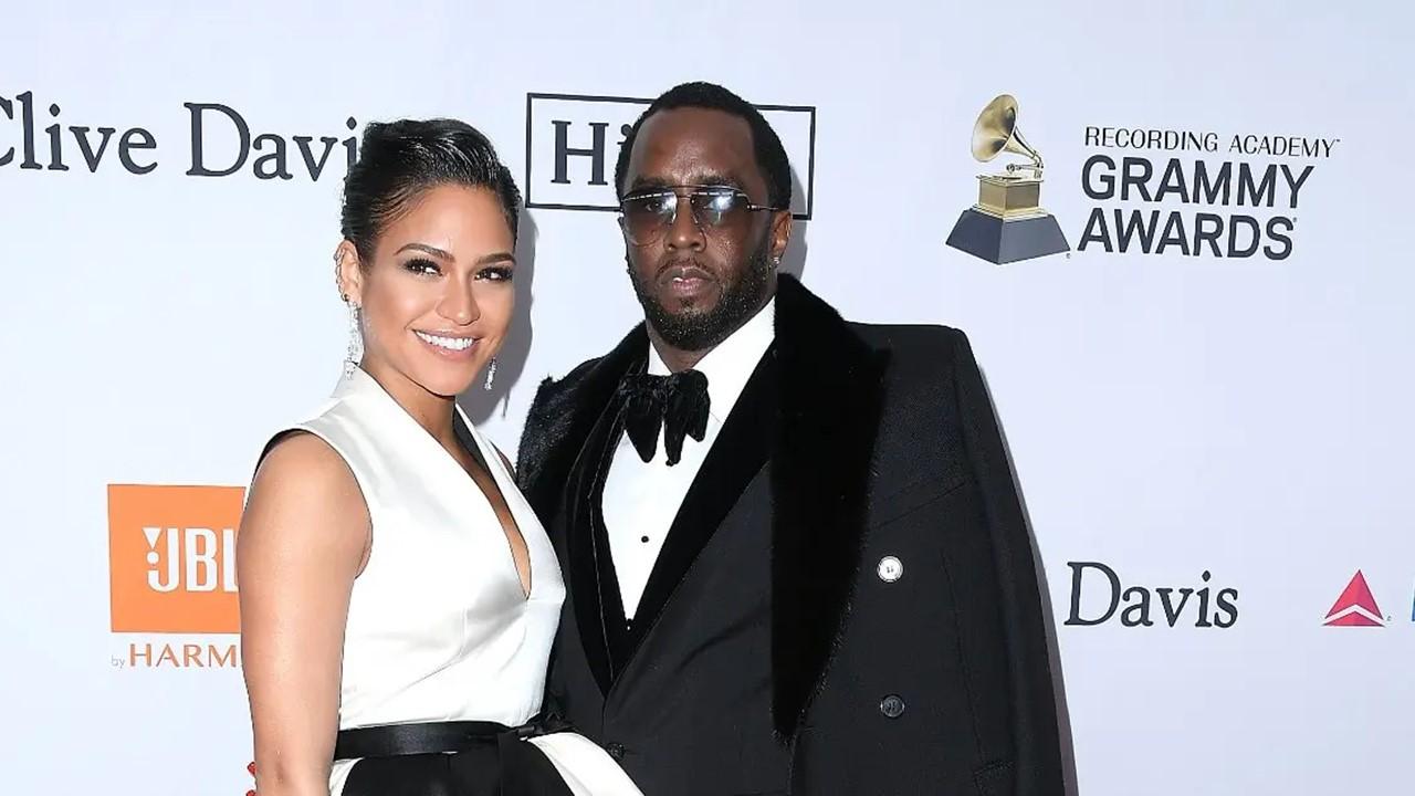 Cassie and Diddy at Clive Davis and Recording Academy Pre-GRAMMY Gala in 2018