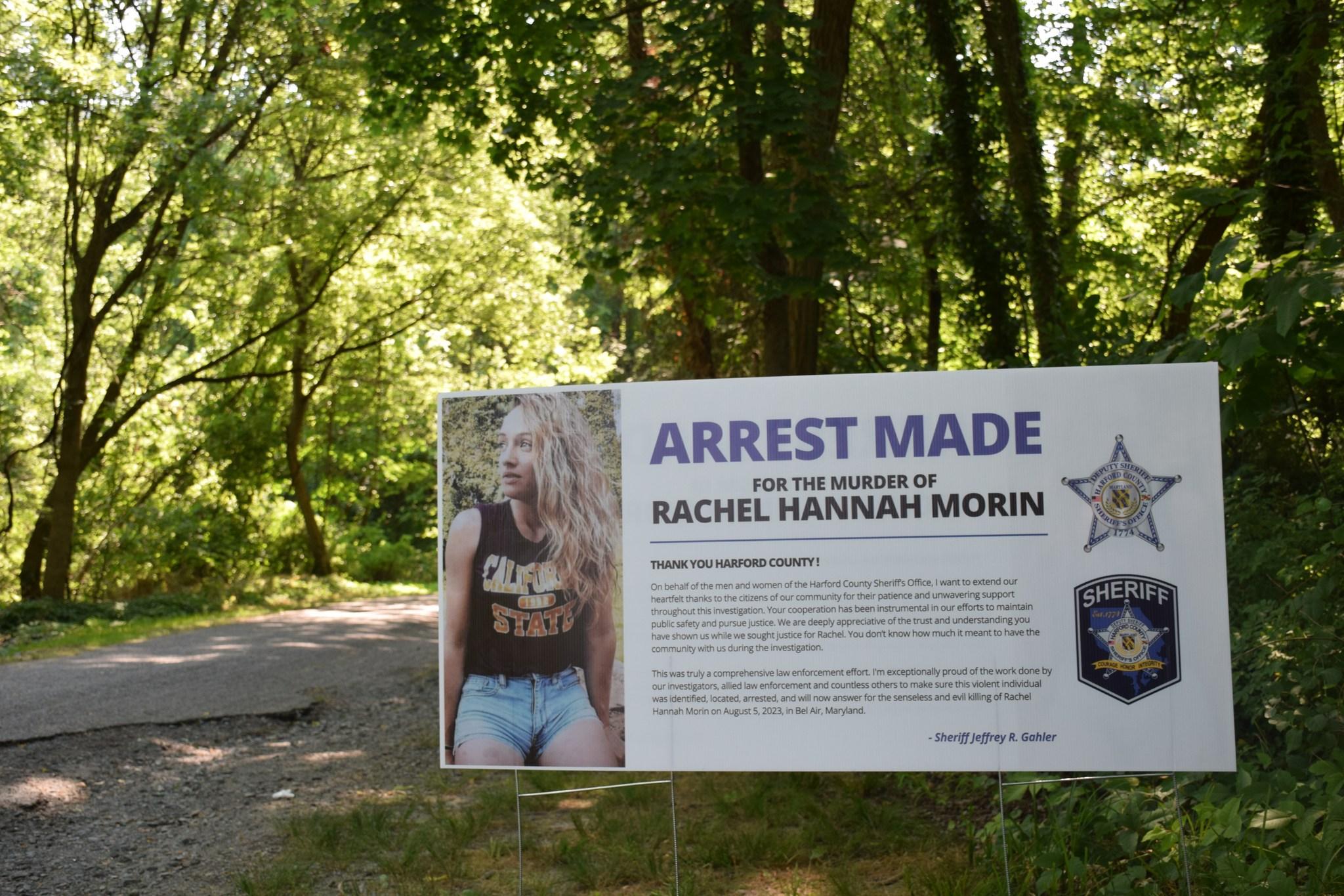 Arrest made for the murder of Rachel Hannah Morin