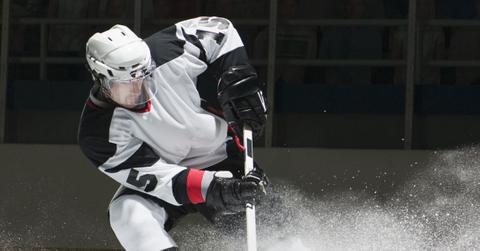 Hockey Player Stock Photo