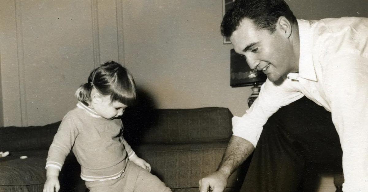 Susie Wiles with her dad as a child.