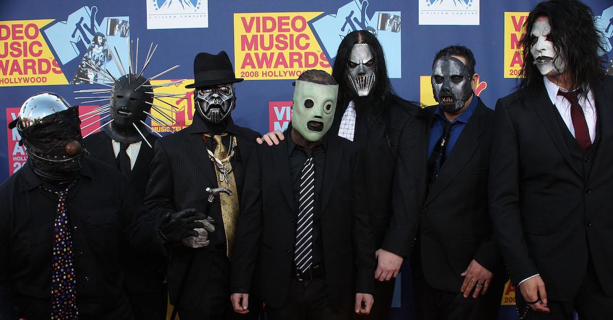 Slipknot at the 2008 MTV Video Music Awards at Paramount Pictures Studios on September 7, 2008 in Los Angeles