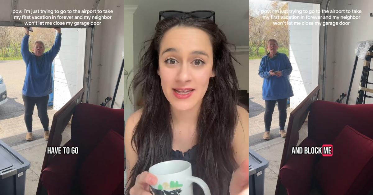Neighbor Holds Woman’s Garage Hostage, Won’t Let Door Close