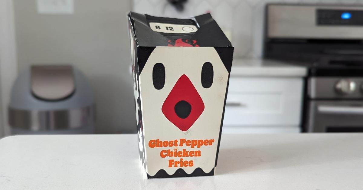 Ghost Pepper Chicken Fries come in a small box at Burger King