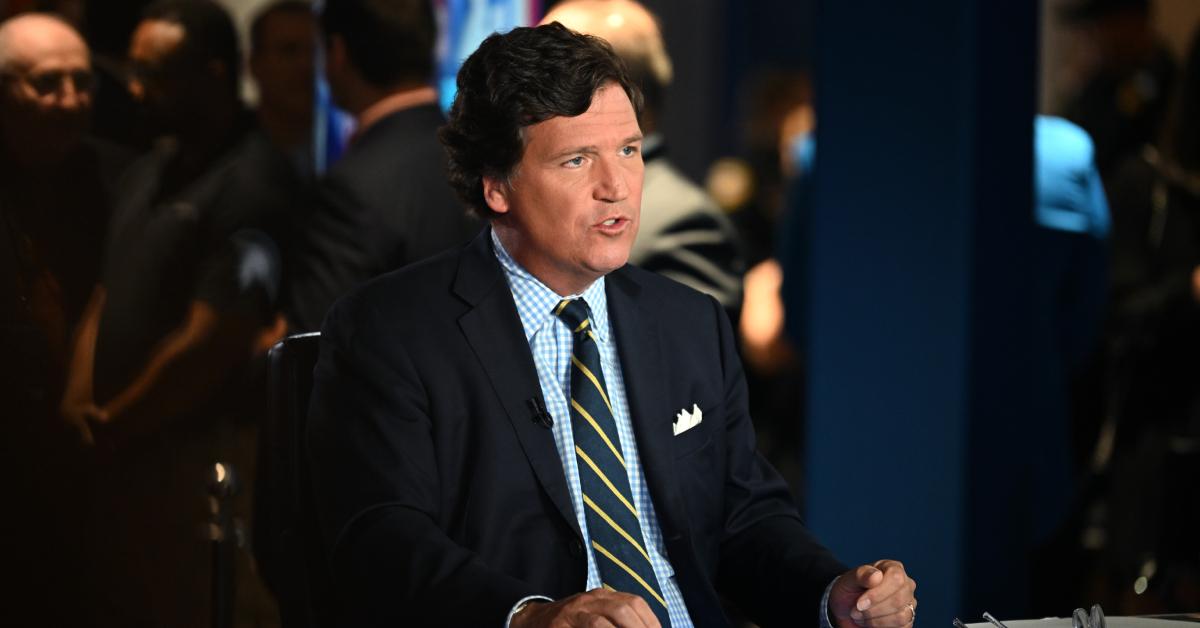 Tucker Carlson speaks during 2022 FOX Nation Patriot Awards.