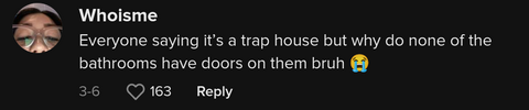 Comment on viral post about a creepy Zillow listing with a strange layout.