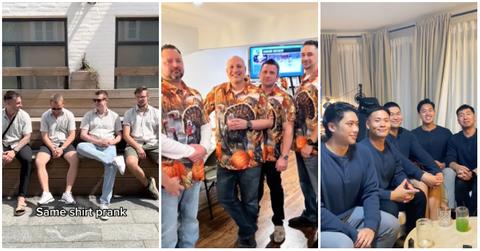 tiktok same shirt prank