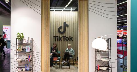 A room for viewing and creating TikTok videos at the 75th Frankfurt Book Fair