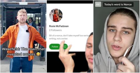 Collage of TikToks explaining Nonce