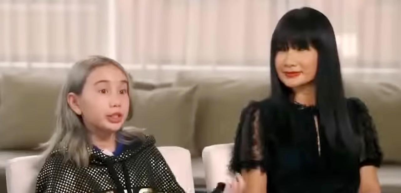 Lil Tay and her mother Angela Tian on 'Good Morning America.' in 2018