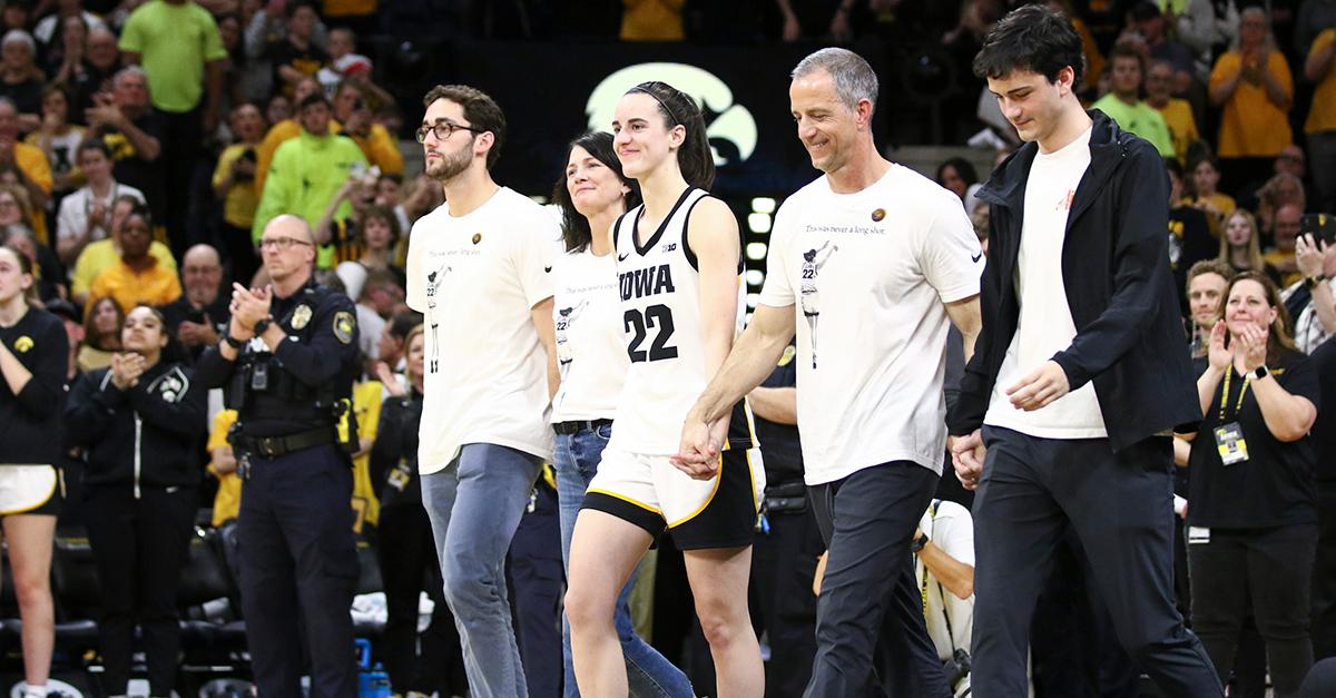 Caitlin Clark and her family