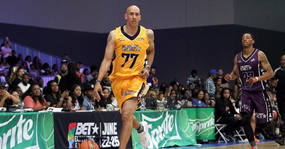 Doug Christie playing in the 2017 BET celebrity basketball game