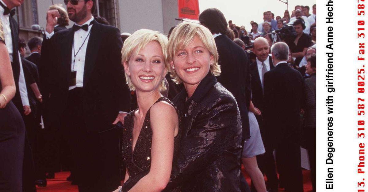 (l-r): Anne Heche and Ellen DeGeneres