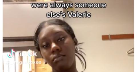 Woman says she's her own "Valerie" on TikTok