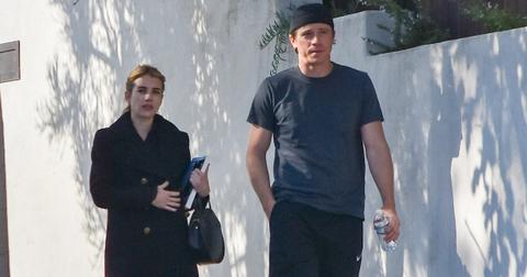Emma Roberts and Garrett Hedlund are seen on January 12, 2020 in Los Angeles