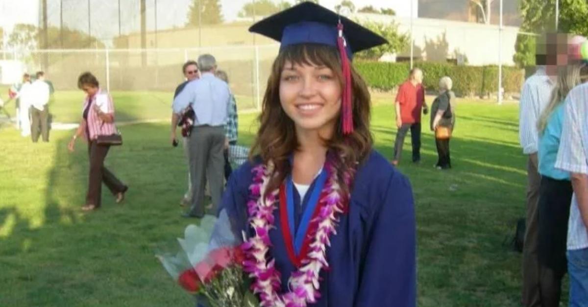 Nikki Catsouras on graduation day