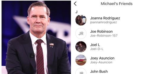 (L-R): Michael Waltz; Michael Waltz's Venmo account