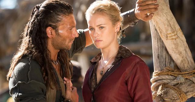 Zach McGowan and Hannah New in 'Black Sails.'