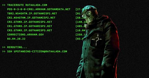 The Riddler's website got a makeover.