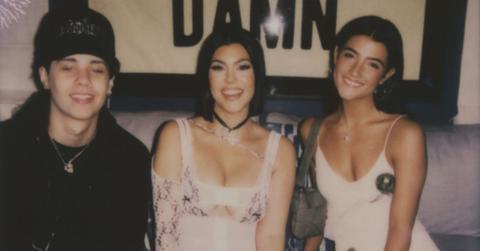 (l-r): Landon Barker, Kourtney Kardashian, and Charli D'Amelio