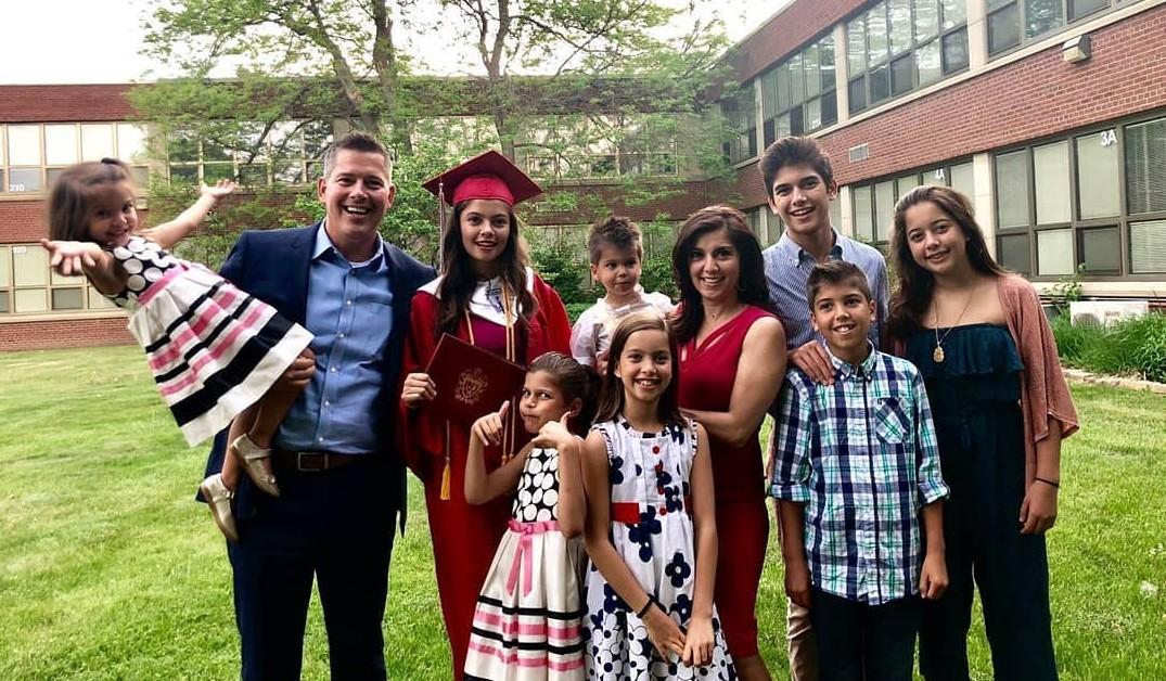 Sean Duffy and his family at his daughter's graduation