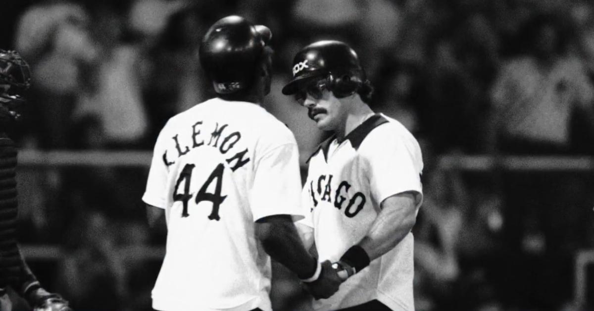 Chet Lemon during a Chicago White Sox game (1975-1981)