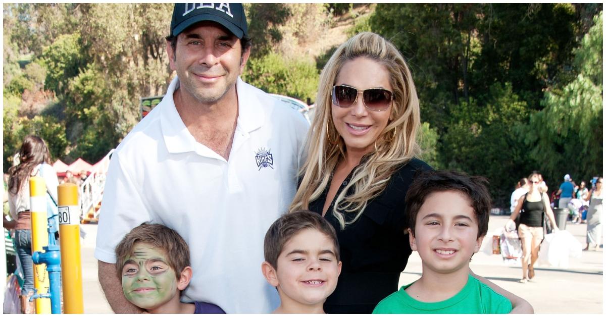 (l-r): Dr. Paul Nassif, Adrienne Maloof, and their sons