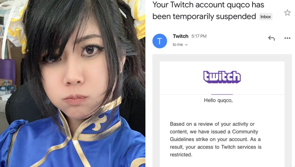 Twitch Suspended Streamer Quqco For Her Sexually Suggestive Cosplay