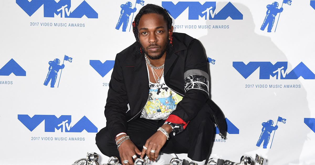 Kendrick Lamar at the 2017 VMAs. 