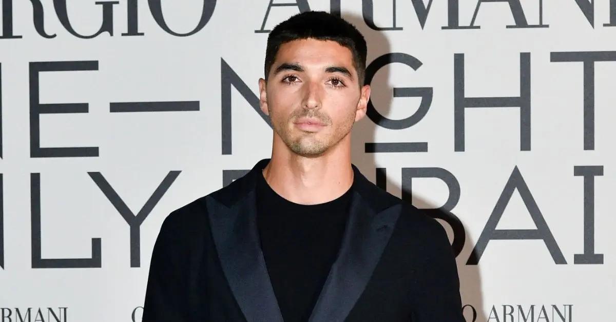 Taylor Zakhar Perez at an Armani event.