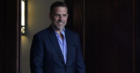 Hunter Biden exits Holy Spirit Catholic Church after attending mass.