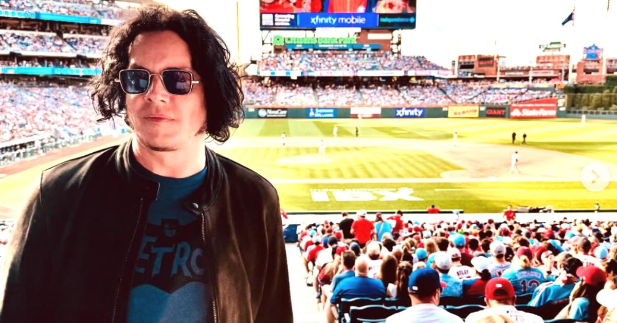 Jack White at a baseball game 