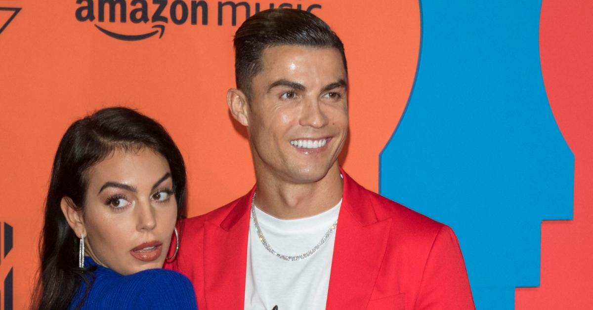 (l-r): Georgina Rodriguez and Cristiano Ronaldo
