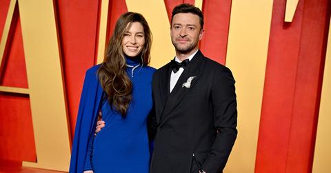 Jessica Biel and Justin Timberlake at the Vanity Fair Oscars afterparty.
