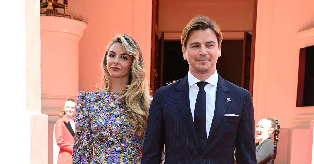 amsin Egerton and Josh Hartnett attend The Prince's Trust Awards 2022 at Theatre Royal Drury Lane on May 24, 2022 in London, England. (Photo by Kate Green/Getty Images)