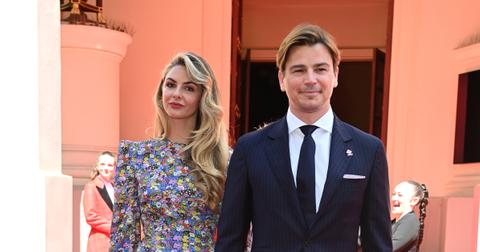 amsin Egerton and Josh Hartnett attend The Prince's Trust Awards 2022 at Theatre Royal Drury Lane on May 24, 2022 in London, England. (Photo by Kate Green/Getty Images)