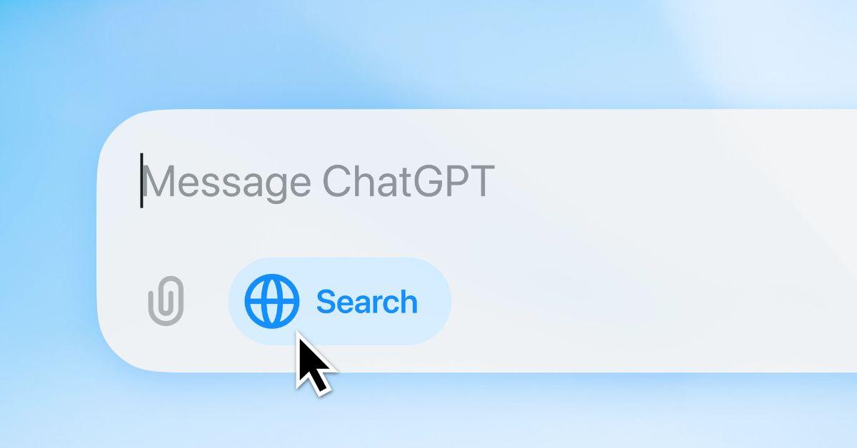 The ChatGPT messaging bar. 