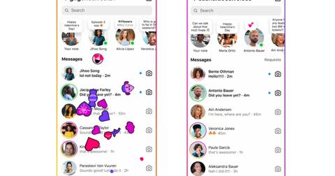 Instagram Valentine's Day inbox