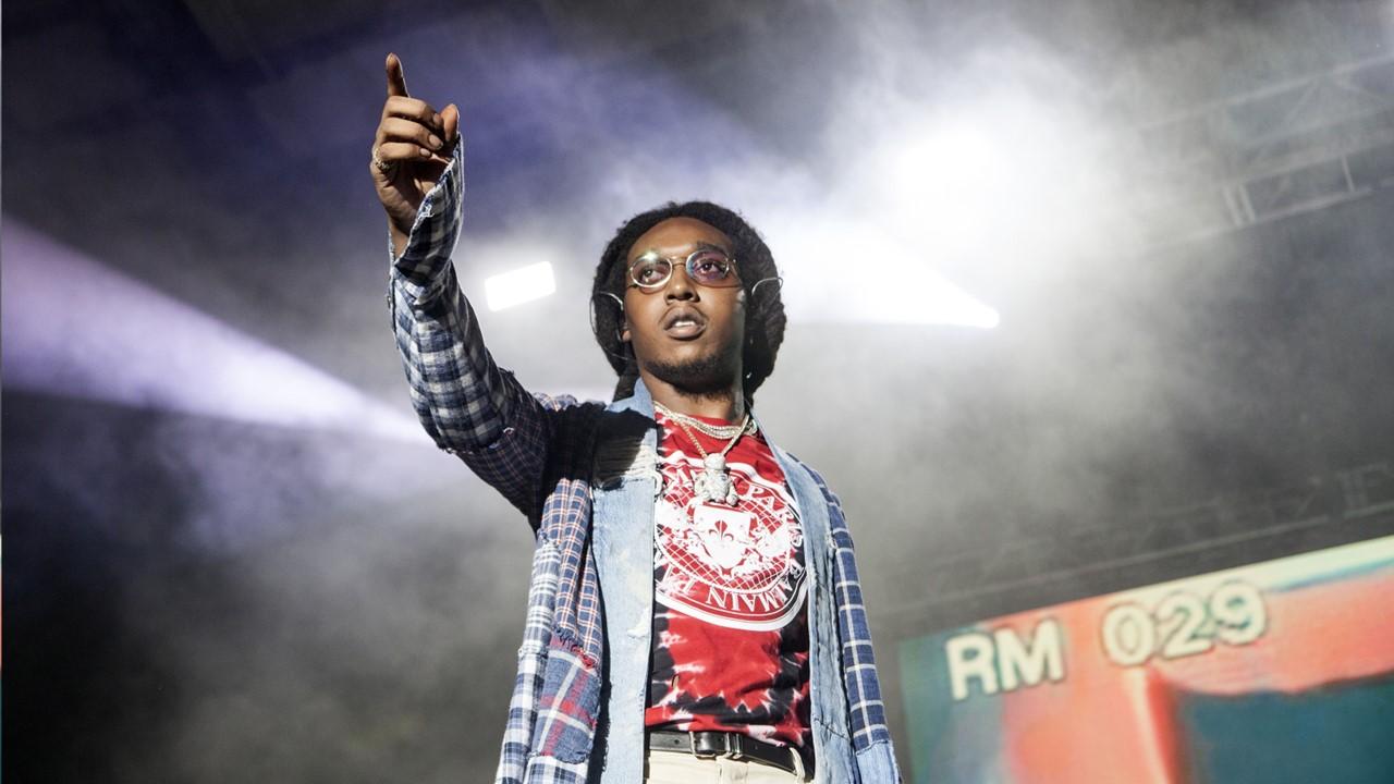 Takeoff of Migos performs at Charlotte Metro Credit Union Amphitheatre May 1, 2018