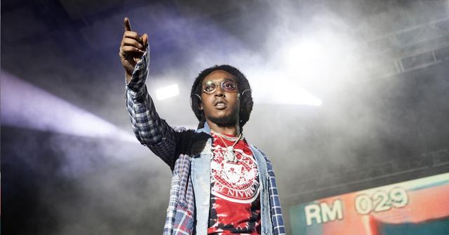 Takeoff of Migos performs at Charlotte Metro Credit Union Amphitheatre May 1, 2018