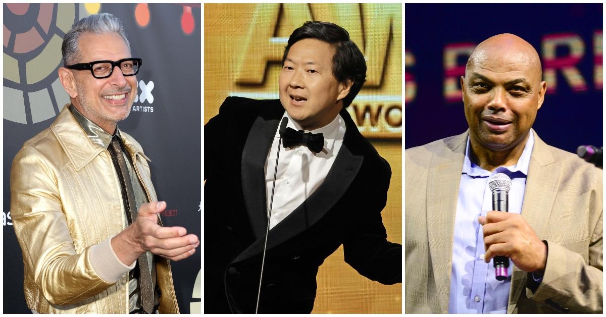 L-R: Jeff Goldblum, Ken Jeong, Charles Barkley