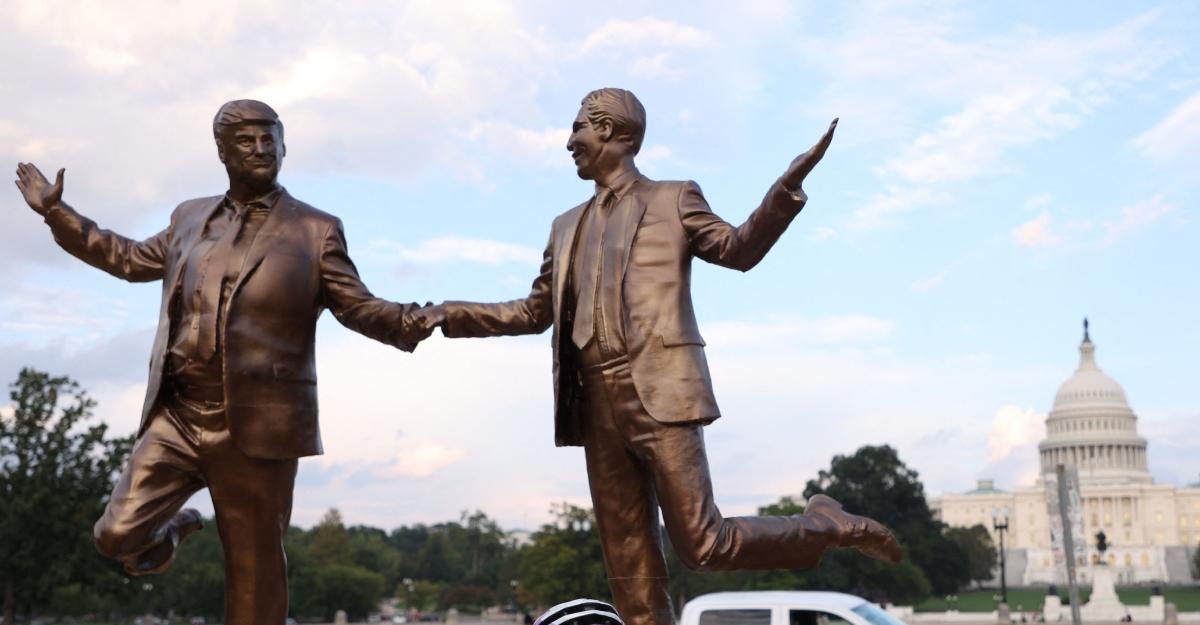 Trump and Epstein statue in Washington, D.C.