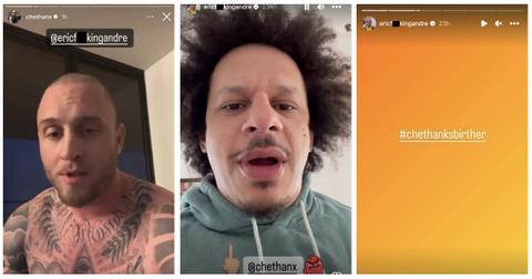 Chet Hanks and Eric Andre's Instagram Beef