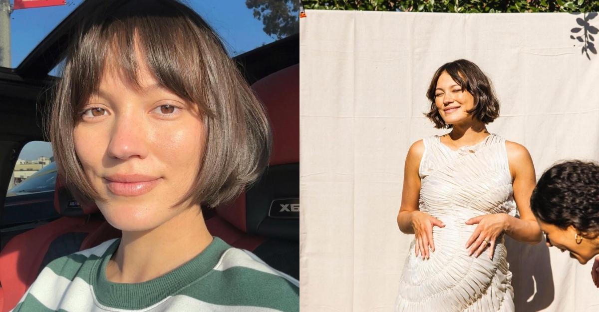 Keilani Asmus posted photos of herself in her car and at her baby shower on her Instagram.