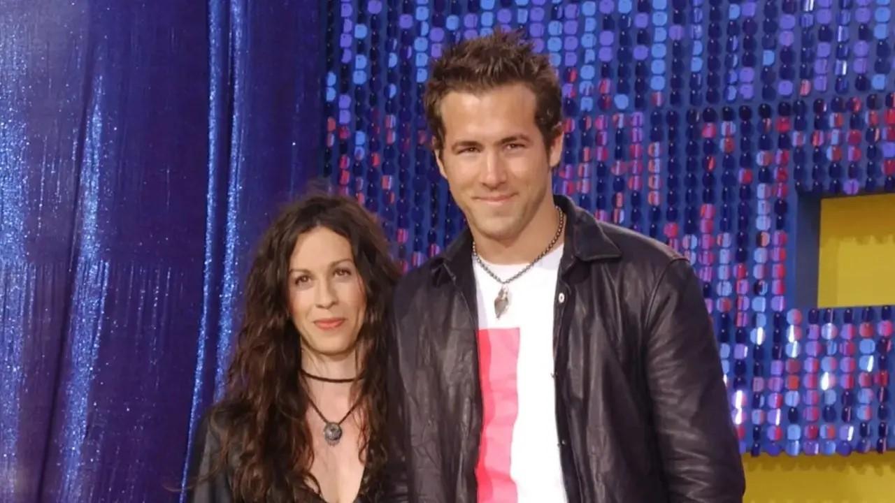 Ryan Reynolds and Alanis Morrissette arriving at the 2003 MTV Movie Awards