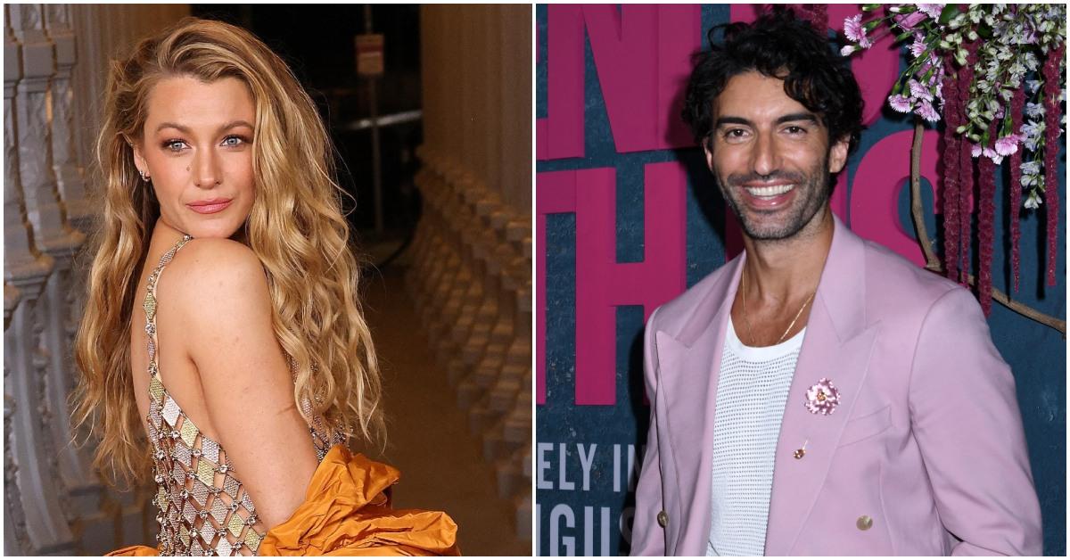 Blake Lively and Justin Baldoni at separate events.