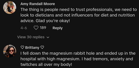 woman warns against influencer tips