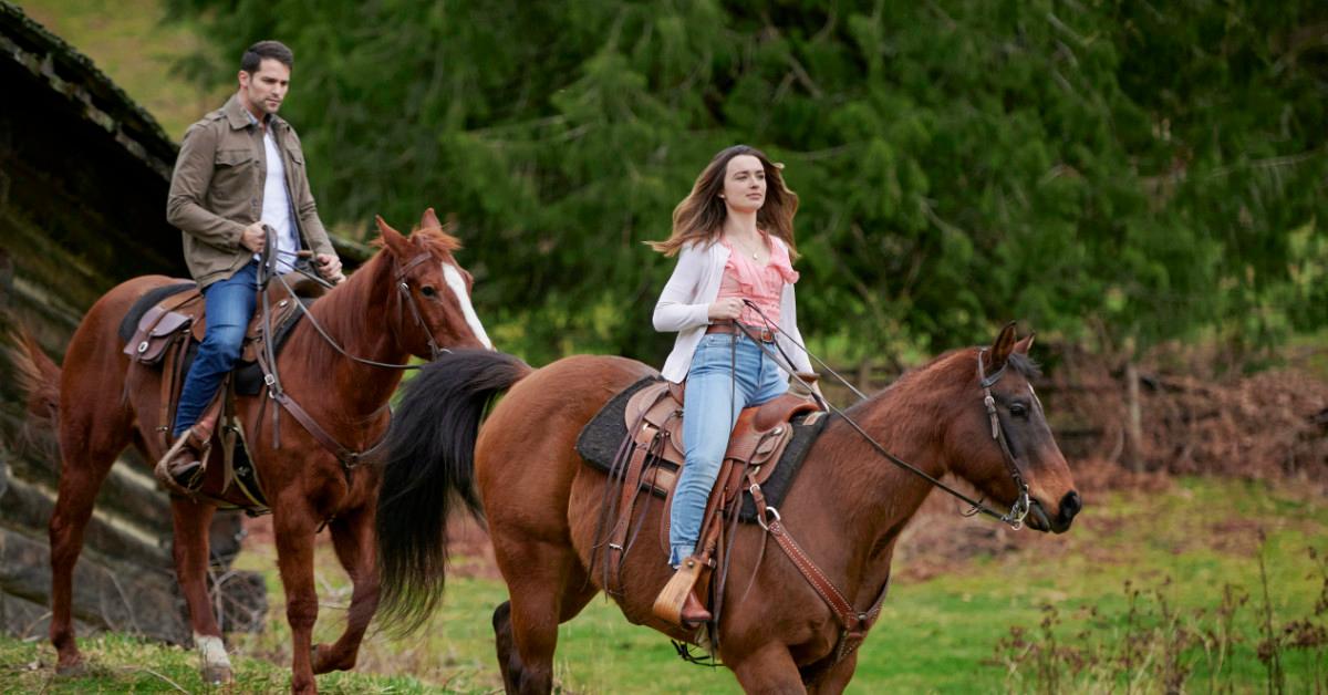 Brant Daugherty and Philippa Northeast in 'A Royal Runaway Romance'