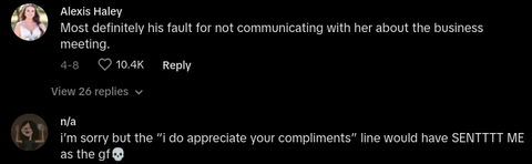 TikTok: Woman Confronted by Man's Girlfriend During Business Meeting