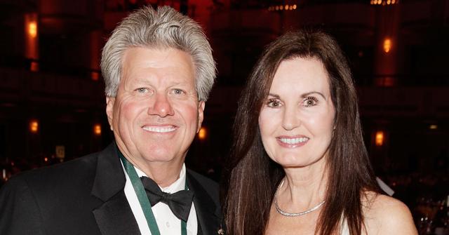 John Force and his wife, Laurie Force, at the 26th Annual Great Sports Legends Dinner in September 2011 in New York City.