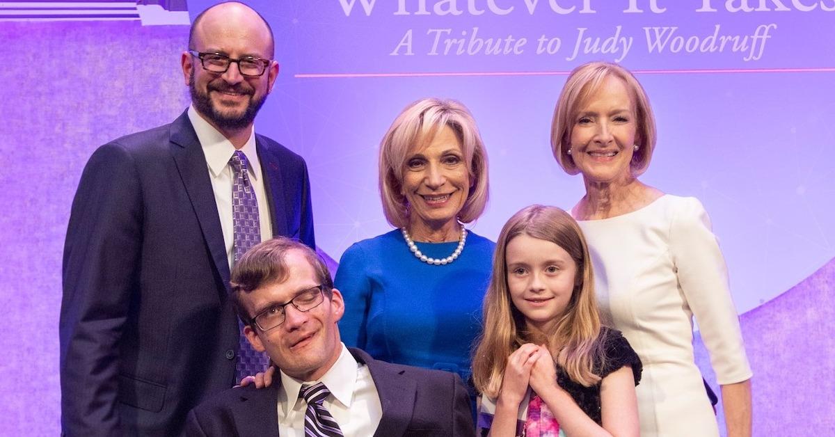 Judy Woodruff with son Jeffrey